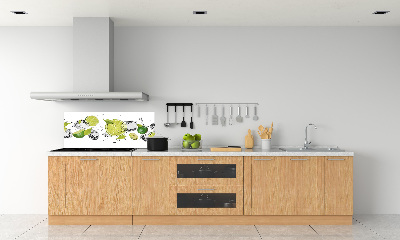 Glazen achterwand keuken Kalk en water