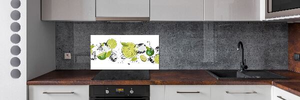 Glazen achterwand keuken Kalk en water