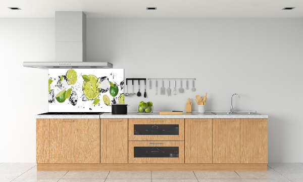 Glazen achterwand keuken Kalk en water