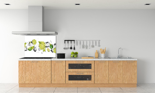 Glazen achterwand keuken Kalk en water