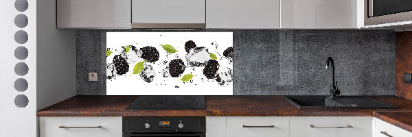 Achterwand keuken Kersen en water