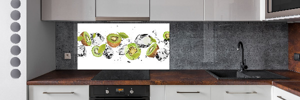 Spatscherm keuken Kiwi en water