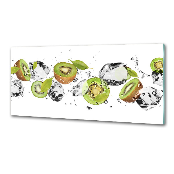 Spatscherm keuken Kiwi en water