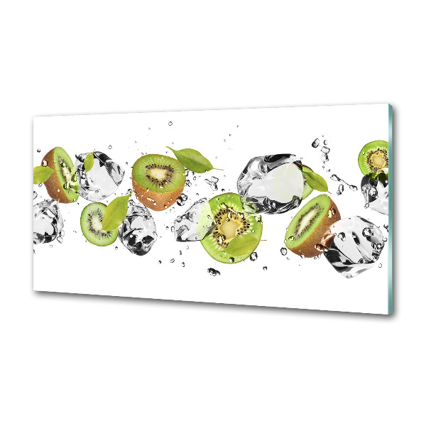 Spatscherm keuken Kiwi en water