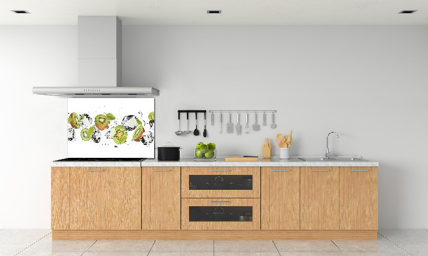 Spatscherm keuken Kiwi en water
