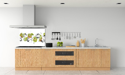Spatscherm keuken Kiwi en water