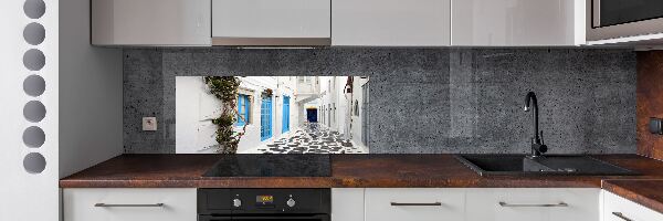 Spatplaat keuken Griekse straten