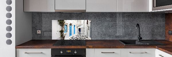 Spatplaat keuken Griekse straten