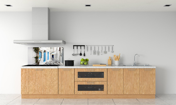 Spatplaat keuken Griekse straten