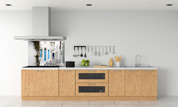 Spatplaat keuken Griekse straten