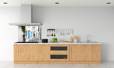 Spatplaat keuken Griekse straten