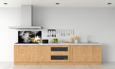 Spatscherm keuken Paardenbloemzaden
