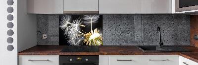 Spatscherm keuken Paardenbloemzaden