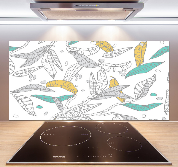 Spatscherm keuken Kleurrijke bladeren