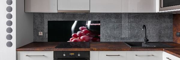 Spatplaat keuken Druiven en wijn