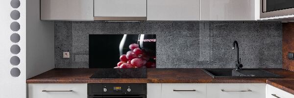 Spatplaat keuken Druiven en wijn