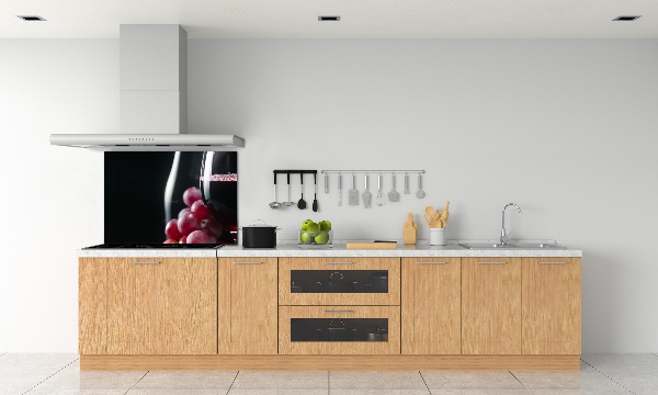 Spatplaat keuken Druiven en wijn