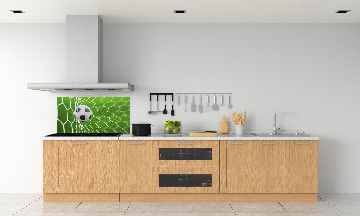 Keuken achterwand De bal ligt in het doel.