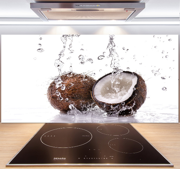 Keuken achterwand Kokosnoot en water