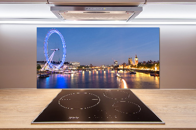 Glazen achterwand keuken London Eye Londen