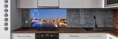 Glazen achterwand keuken London Eye Londen