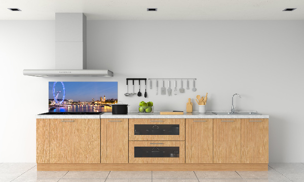 Glazen achterwand keuken London Eye Londen