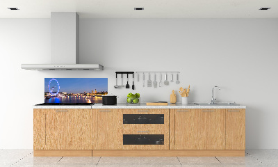 Glazen achterwand keuken London Eye Londen