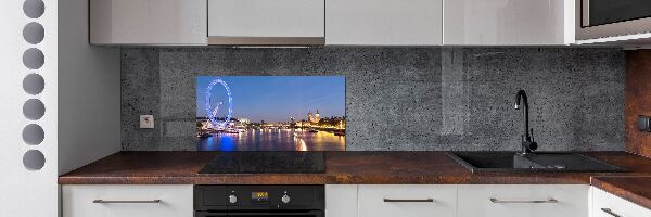 Glazen achterwand keuken London Eye Londen