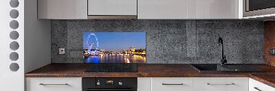 Glazen achterwand keuken London Eye Londen