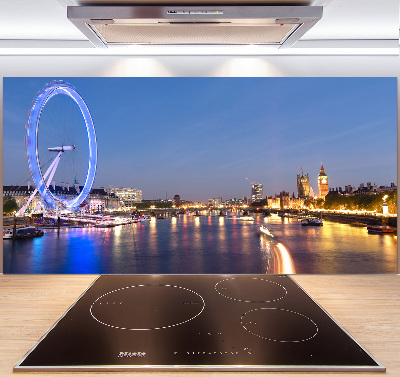 Glazen achterwand keuken London Eye Londen