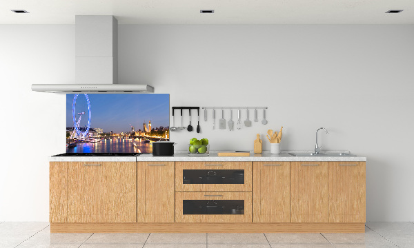 Glazen achterwand keuken London Eye Londen