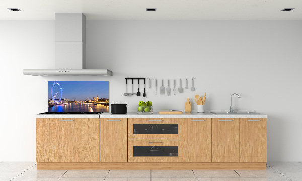 Glazen achterwand keuken London Eye Londen