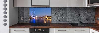 Glazen achterwand keuken London Eye Londen