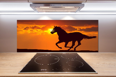 Spatplaat keuken Paardenzonsondergang