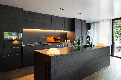 Spatplaat keuken Paardenzonsondergang