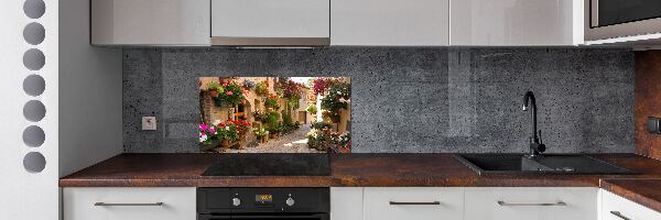 Achterwand keuken Een charmante straat
