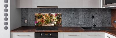 Achterwand keuken Een charmante straat