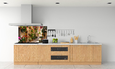 Achterwand keuken Een charmante straat