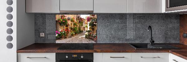 Achterwand keuken Een charmante straat