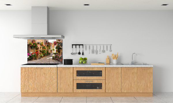 Achterwand keuken Een charmante straat