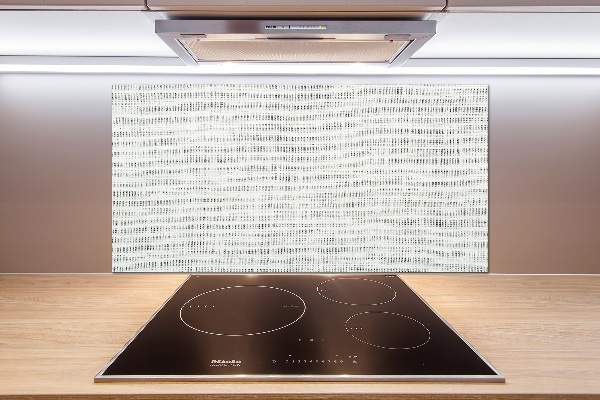Spatplaat keuken Wit linnen canvas