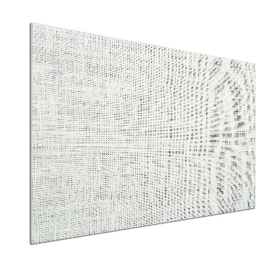 Spatplaat keuken Wit linnen canvas