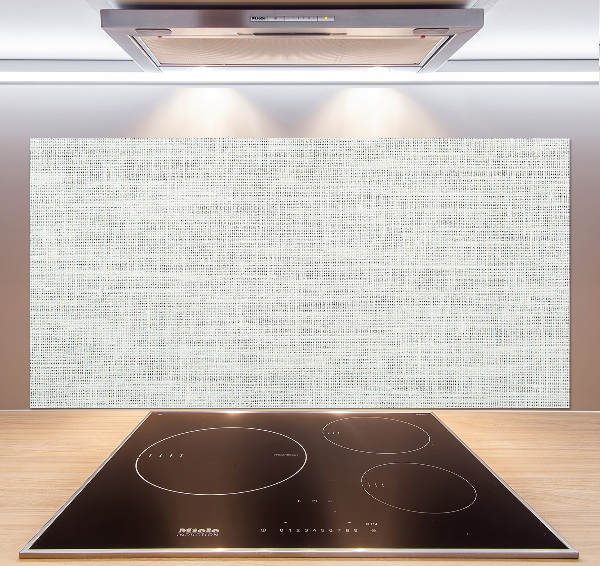 Spatplaat keuken Wit linnen canvas