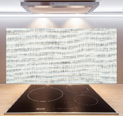 Spatplaat keuken Wit linnen canvas