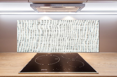 Spatplaat keuken Wit linnen canvas