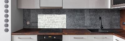 Spatplaat keuken Wit linnen canvas