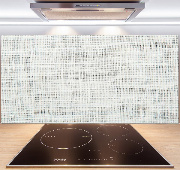 Spatplaat keuken Wit linnen canvas