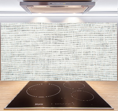 Spatplaat keuken Wit linnen canvas