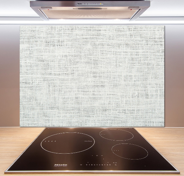 Spatplaat keuken Wit linnen canvas