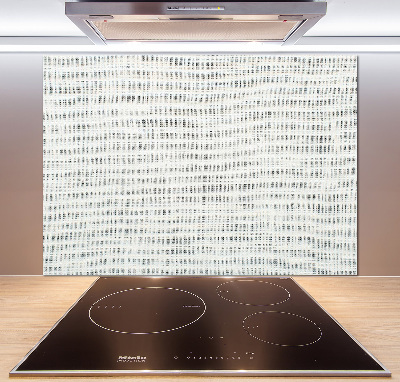 Spatplaat keuken Wit linnen canvas